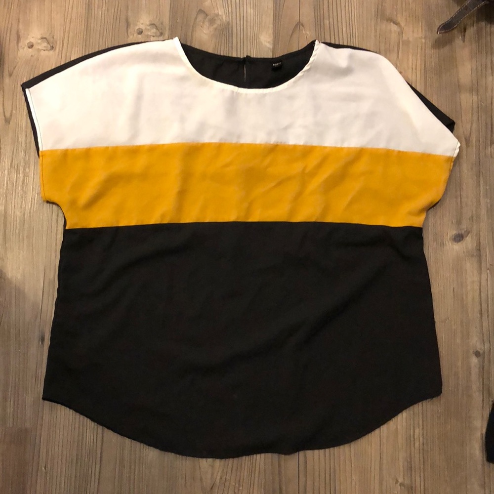 SHEIN size 2X colorblock top - Picture 1 of 2